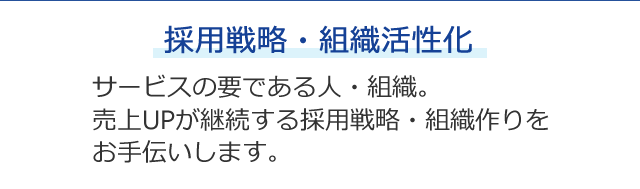 採用戦略・組織活性化